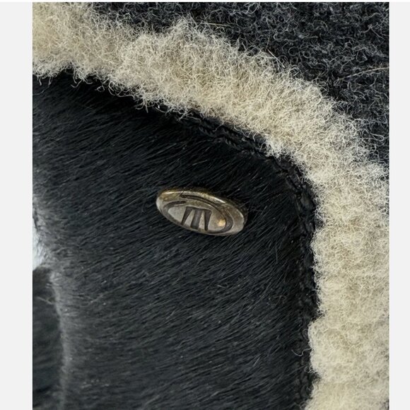 TECNICA Skandia Goat Fur Tall Apres Ski Boots Italy Women Size 9 US Black Winter - Picture 6 of 8